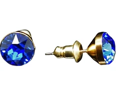 Diamond Sky Jewelry Auskarai „Classic (Sapphire)“ su Swarovski® kristalais