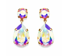 Diamond Sky Jewelry Auskarai „Crystal Drop IV (Aurora Borealis)“ su Swarovski® kristalais