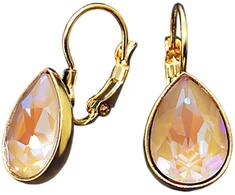 Diamond Sky Jewelry Auskarai „Crystal Drop (Cappuccino DeLite)“ su Swarovski® kristalais
