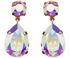 Diamond Sky Jewelry Auskarai „Crystal Drop IV (Aurora Borealis)“ su Swarovski® kristalais