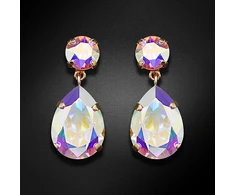 Diamond Sky Jewelry Auskarai „Crystal Drop IV (Aurora Borealis)“ su Swarovski® kristalais