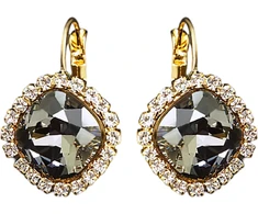 Diamond Sky Jewelry Auskarai „Glare III (Sidabrinis Shadow)“ su Swarovski® kristalais