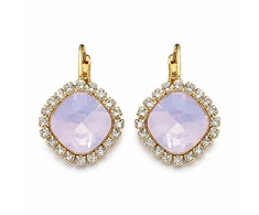 Diamond Sky Jewelry Auskarai „Glare III (Rose Vanduo Opal)“ su Swarovski® kristalais