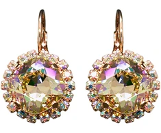 Diamond Sky Jewelry Auskarai „Glare III (Luminous Žalias)“ su Swarovski® kristalais
