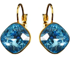 Diamond Sky Jewelry Auskarai „Glare IV (Aquamarine Mėlyna)“ su Swarovski® kristalais