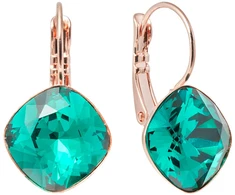 Diamond Sky Jewelry Auskarai „Glare IV (Emerald)“ su Swarovski® kristalais