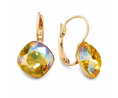 Diamond Sky Jewelry Auskarai „Glare IV (Light Topaz Shimmer)“ su Swarovski® kristalais