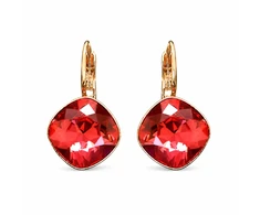 Diamond Sky Jewelry Auskarai „Glare IV (Padparadscha)“ su Swarovski® kristalais
