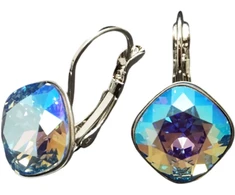 Diamond Sky Jewelry Auskarai „Glare IV R (Light Sapphire Shimmer)“ su Swarovski® kristalais