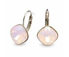Diamond Sky Jewelry Auskarai „Glare IV (Rose Vanduo Opal)“ su Swarovski® kristalais