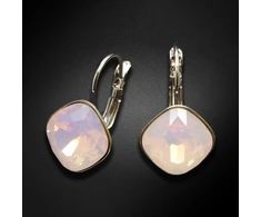Diamond Sky Jewelry Auskarai „Glare IV (Rose Vanduo Opal)“ su Swarovski® kristalais
