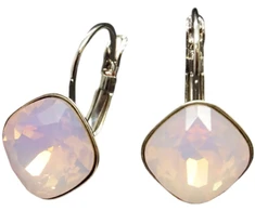 Diamond Sky Jewelry Auskarai „Glare IV (Rose Vanduo Opal)“ su Swarovski® kristalais