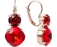 Diamond Sky Jewelry Auskarai „Glare (Light Siam)“ su Preciosa® kristalais