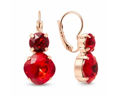 Diamond Sky Jewelry Auskarai „Glare (Light Siam)“ su Preciosa® kristalais