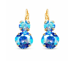 Diamond Sky Jewelry Auskarai „Glare VI (Light Sapphire Shimmer)“ su Swarovski® kristalais