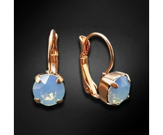 Diamond Sky Jewelry Auskarai „Glory (Air Mėlyna Opal)“ su Swarovski® kristalais