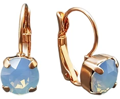 Diamond Sky Jewelry Auskarai „Glory (Air Mėlyna Opal)“ su Swarovski® kristalais