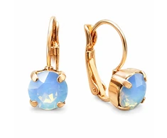 Diamond Sky Jewelry Auskarai „Glory (Air Mėlyna Opal)“ su Swarovski® kristalais