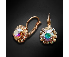 Diamond Sky Jewelry Auskarai „Glory II (Aurora Borealis)“ su Swarovski® kristalais