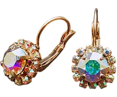 Diamond Sky Jewelry Auskarai „Glory II (Aurora Borealis)“ su Swarovski® kristalais
