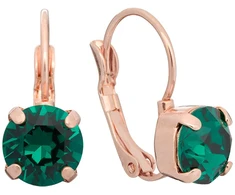 Diamond Sky Jewelry Auskarai „Glory II (Emerald)“ su Swarovski® kristalais