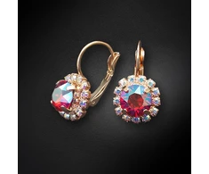 Diamond Sky Jewelry Auskarai „Glory II (Light Siam Shimmer)“ su Swarovski® kristalais
