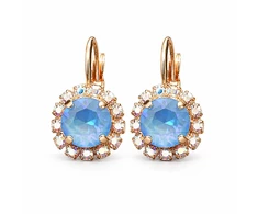 Diamond Sky Jewelry Auskarai „Glory II (Ocean DeLite)“ su Swarovski® kristalais