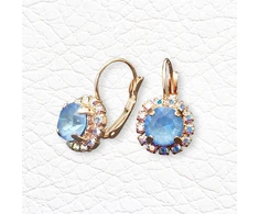 Diamond Sky Jewelry Auskarai „Glory II (Ocean DeLite)“ su Swarovski® kristalais