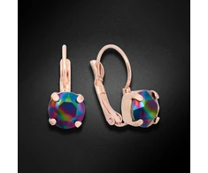 Diamond Sky Jewelry Auskarai „Glory II (Rainbow Dark)“ su Swarovski® kristalais