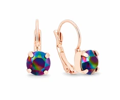 Diamond Sky Jewelry Auskarai „Glory II (Rainbow Dark)“ su Swarovski® kristalais