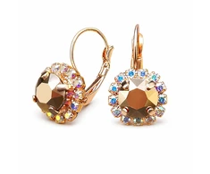 Diamond Sky Jewelry Auskarai „Glory II (Rose Gold)“ su Swarovski® kristalais