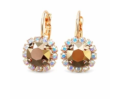Diamond Sky Jewelry Auskarai „Glory II (Rose Gold)“ su Swarovski® kristalais