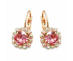 Diamond Sky Jewelry Auskarai „Glory II (Rose Peach)“ su Swarovski® kristalais