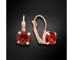Diamond Sky Jewelry Auskarai „Glory II (Smoked Amber)“ su Swarovski® kristalais