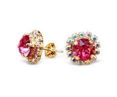 Diamond Sky Jewelry Auskarai „Glory III (Rose)“ su Swarovski® kristalais