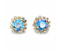 Diamond Sky Jewelry Auskarai „Glory III (Light Sapphire Shimmer)“ su Swarovski® kristalais