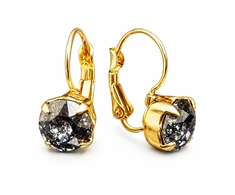 Diamond Sky Jewelry Auskarai „Glory (Juodas Patina)“ su Swarovski® kristalais