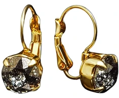 Diamond Sky Jewelry Auskarai „Glory (Juodas Patina)“ su Swarovski® kristalais