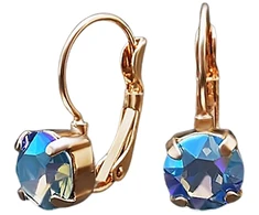 Diamond Sky Jewelry Auskarai „Glory (Light Sapphire Shimmer)“ su Swarovski® kristalais