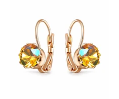 Diamond Sky Jewelry Auskarai „Glory (Light Topaz Shimmer)“ su Swarovski® kristalais