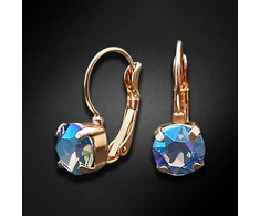 Diamond Sky Jewelry Auskarai „Glory (Light Sapphire Shimmer)“ su Swarovski® kristalais