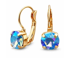 Diamond Sky Jewelry Auskarai „Glory (Light Sapphire Shimmer)“ su Swarovski® kristalais