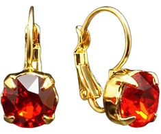 Diamond Sky Jewelry Auskarai „Glory (Light Siam)“ su Swarovski® kristalais