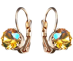 Diamond Sky Jewelry Auskarai „Glory (Light Topaz Shimmer)“ su Swarovski® kristalais