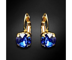 Diamond Sky Jewelry Auskarai „Glory (Sapphire)“ su Swarovski® kristalais