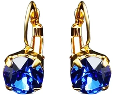 Diamond Sky Jewelry Auskarai „Glory (Sapphire)“ su Swarovski® kristalais