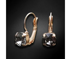 Diamond Sky Jewelry Auskarai „Glory (Sidabrinis Night)“ su Swarovski® kristalais