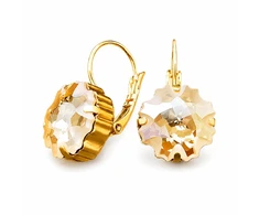 Diamond Sky Jewelry Auskarai „Gorgon (Golden Shadow)“ su Swarovski® kristalais
