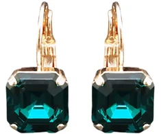Diamond Sky Jewelry Auskarai „Imperial (Emerald)“ su Swarovski® kristalais