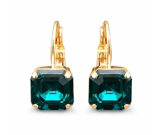 Diamond Sky Jewelry Auskarai „Imperial (Emerald)“ su Swarovski® kristalais